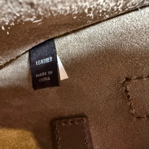 Frye Casey Mini North South NS Tote Purse Crossbody Dark Brown Boho Leather - Picture 10 of 11